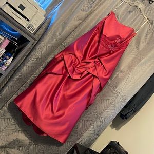 Hot pink ball gown